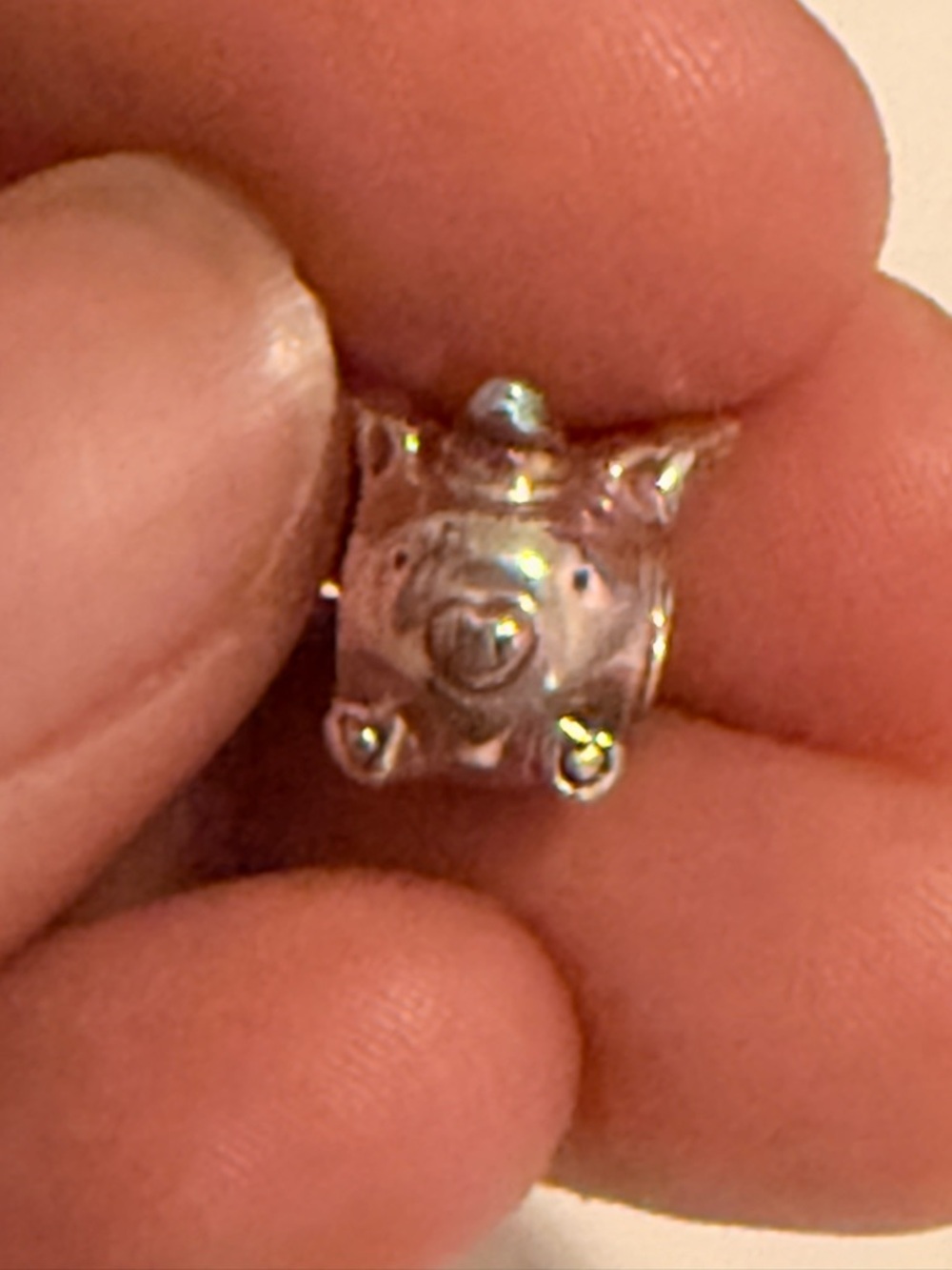 Pink flying unicorn pig charm Pandora